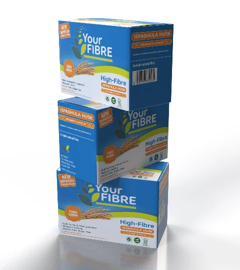 A product photo of the Your Fibre packaging